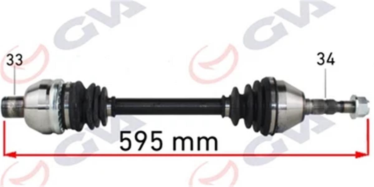 Komple Aks Sağ Opel Astra H 1.9 Dtl 04-14 -Zafıra B 05-15 595Mm