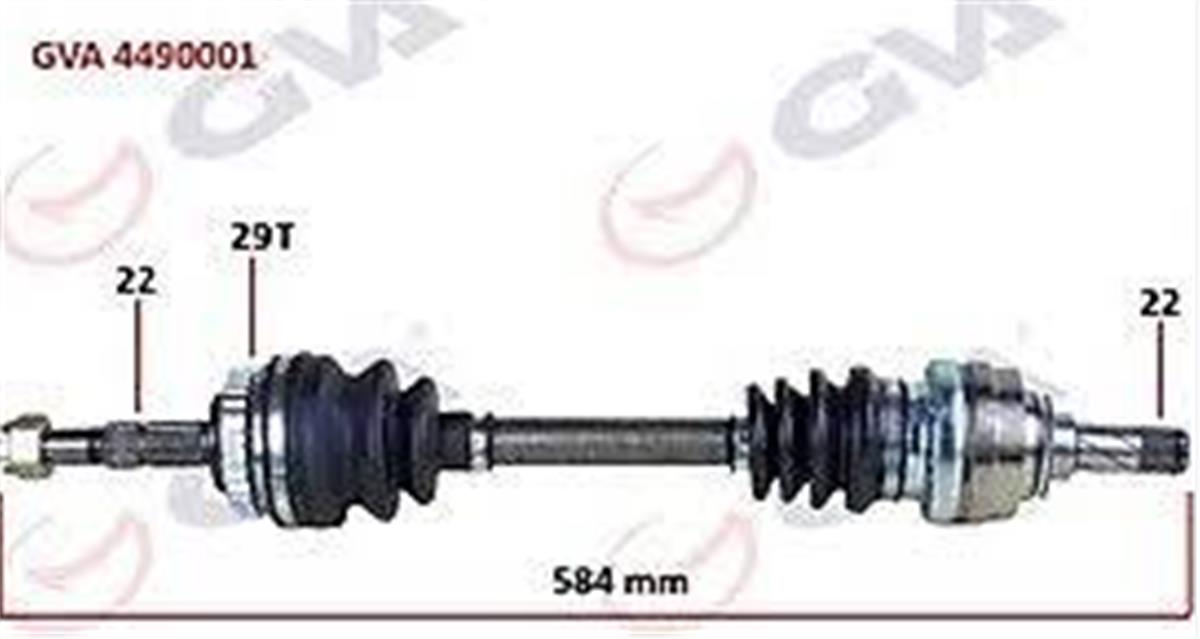 Komple Aks Sol Astra F-Vectra A 1.4I-1.6 16V 92-98 Abs Lı 29 Diş 584Mm