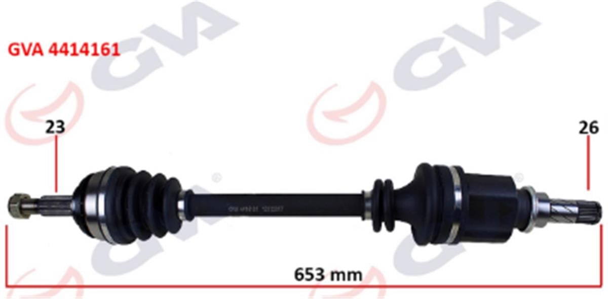 Komple Aks Sol Clio 3 1.5 Dcı 05- Logan 1.4-1.6-1.5 Dci 07- 653Mm
