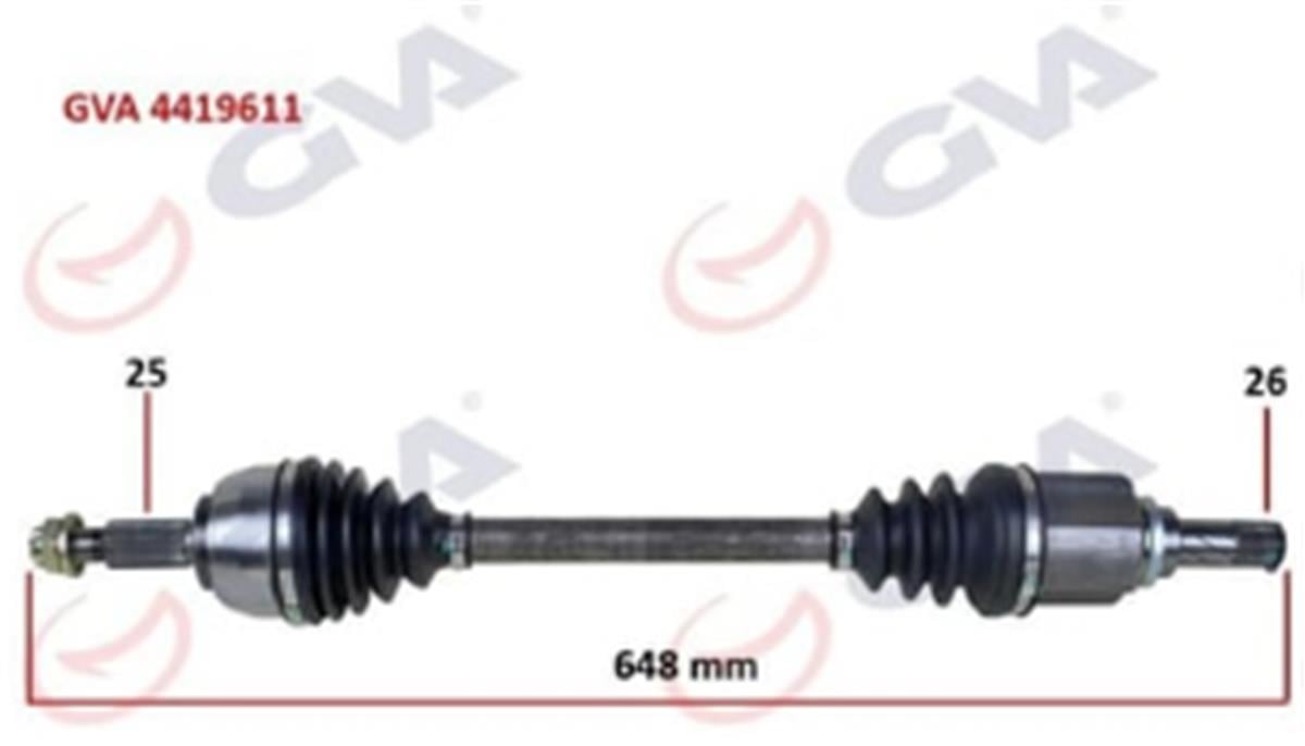 Komple Aks Sol Dacıa Dokker 1.5 Dcı 12- 648Mm