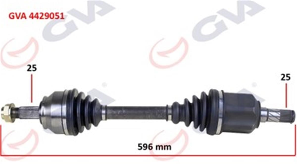 Komple Aks Sol Doblo 1.6 Mjt At/Mt 10- 596Mm