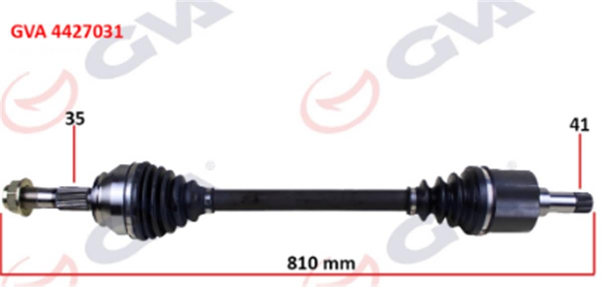 Komple Aks Sol Ducato-Boxer-Jumper 2.2 Mjtd-2.3 Mjtd 06- 810Mm