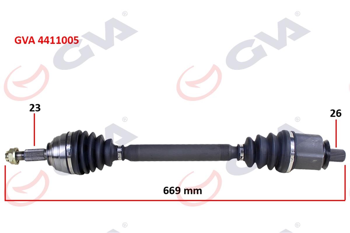 Komple Aks Sol Megane Iı 1.6 16V 03-08 669Mm Auto.