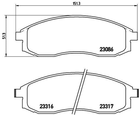 Mitsubishi L200 Nissan Maxima Ön Fren Balatası BREMBO