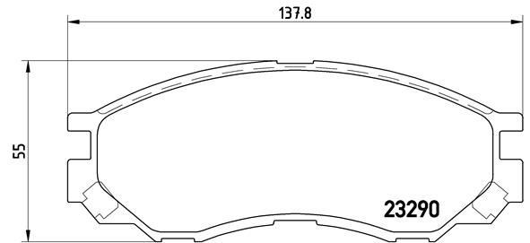Mitsubishi L200 Ön Fren Balatası BREMBO