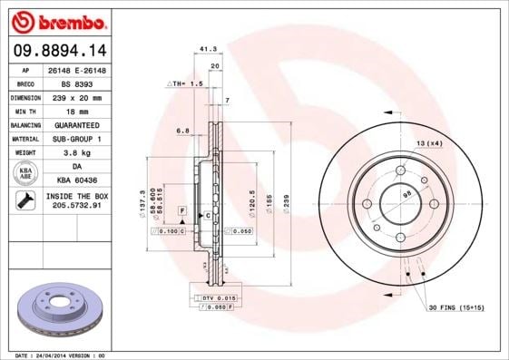 Lada Vega Ön Fren Diski Havalı BREMBO