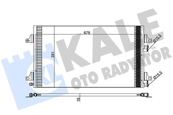 Renault Laguna II Klima Kondenser Radyatörü KALE-RADYATOR