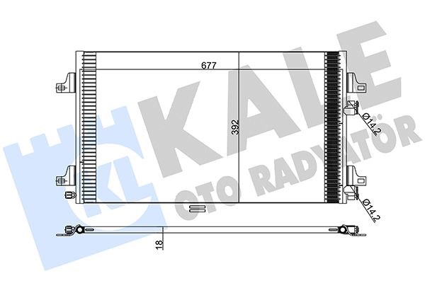 Renault Laguna II Klima Radyatörü 1.6 16V KALE-RADYATOR