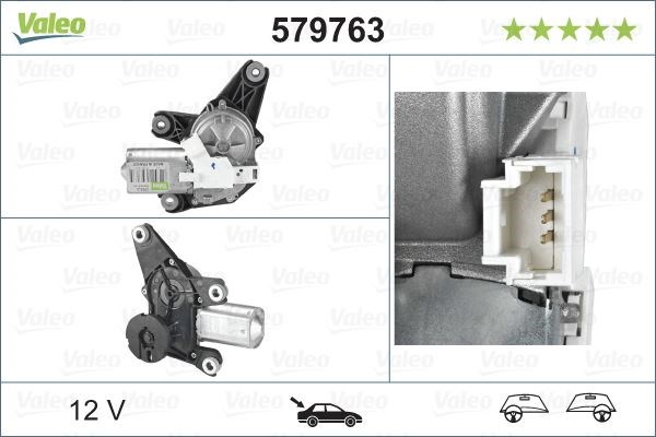 Renault Laguna II Arka Silecek Motoru VALEO