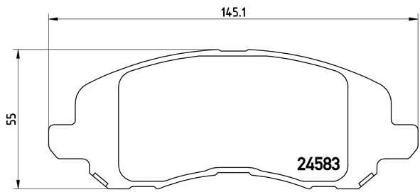Mitsubishi Lancer 2003-2011 ASX 2011-2013 Ön Fren Balatası BREMBO