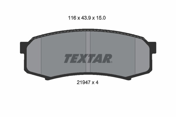 Toyota Land Cruiser Arka Fren Balatası TEXTAR