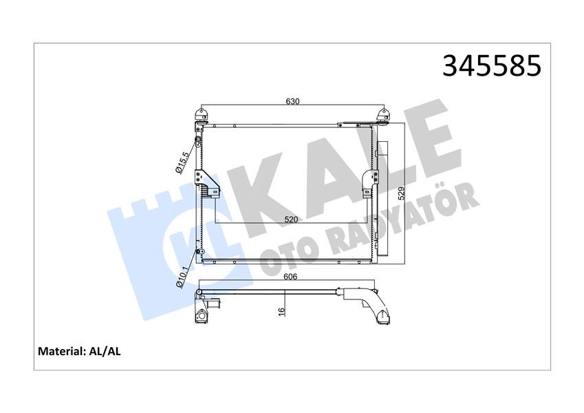 Toyota Land Cruiser Klima Kondenseri KALE-RADYATOR