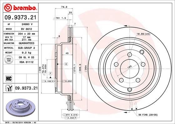 Land Rover Range Rover L320 Arka Fren Diski BREMBO