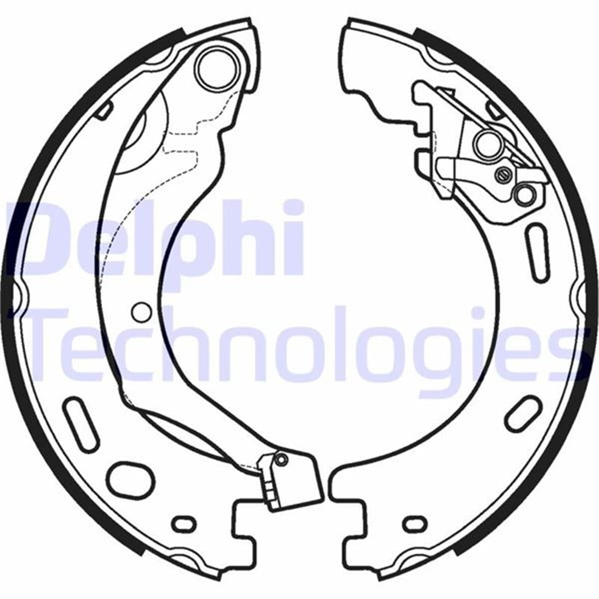 Range Rover Sport Arka Fren Balatası Pabuçlu Delphi (210X30mm, 2005 Sonrası)