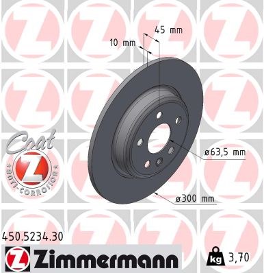 Land Rover Discovery Sport L550 Fren Diski BS ZIMMERMANN