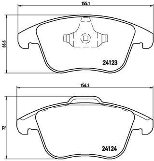 Land Rover Freelander II L359 Range Rover Evoque L538 Fren Balatası BREMBO
