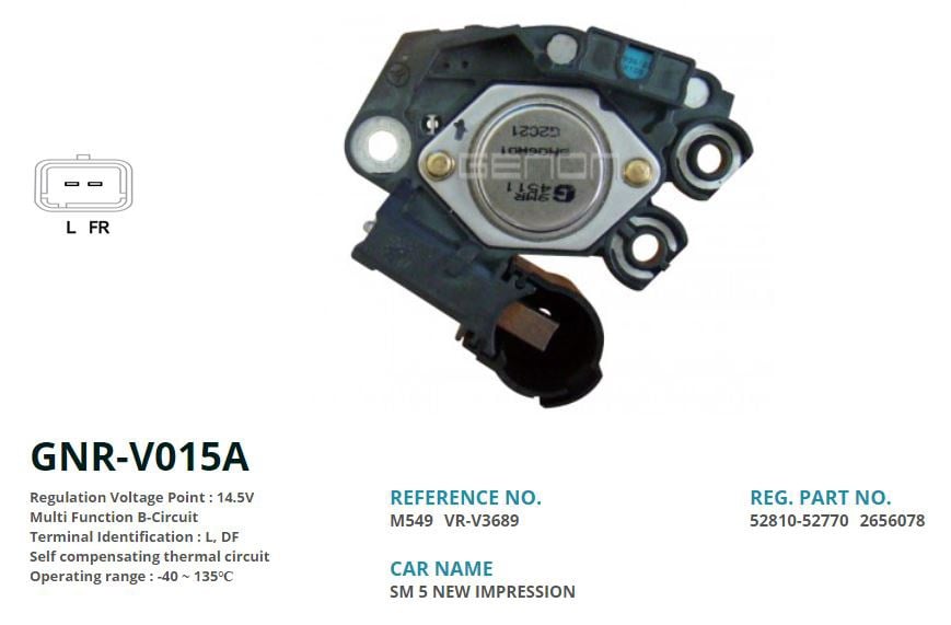 Renault Latitude Alternatör Konjektörü GENON