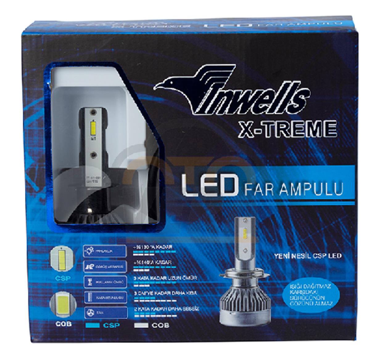 Ledli Zenon Far Ampulü H4 6000K