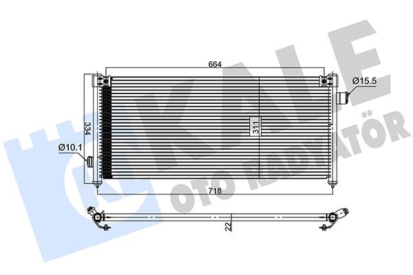 Subaru Legacy Klima Kondenseri KALE-RADYATOR