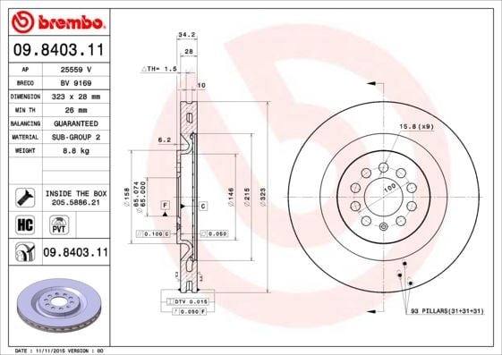 Seat Leon Ön Fren Diski BREMBO