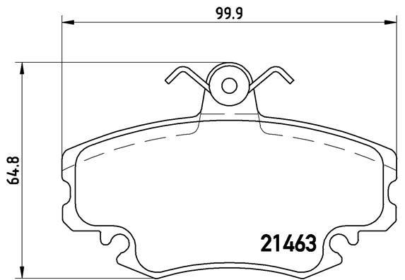 Dacia Logan Ön Fren Balatası BREMBO