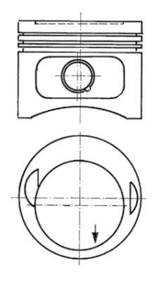 Mercedes M102 Piston Segman 1.00 KOLBEN