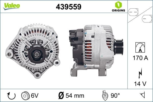 BMW M5 E60 M6 E64 Alternatör Şarj Dinamosu 14V 170A [S85 Motor] VALEO