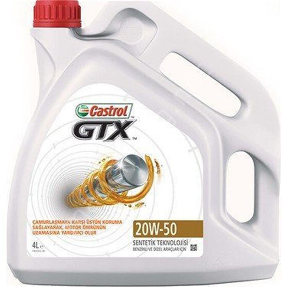 Castrol 20W-50 Lpg'li Motor Yağı 4 Litre