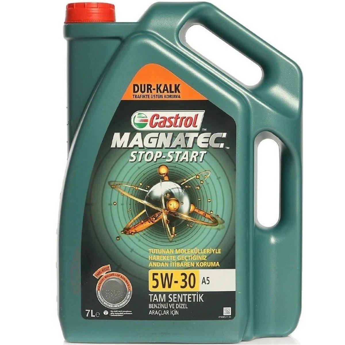 Castrol Motor Yağı 5W-30 A5 7 Litre (Stop-Start Motorlar İçin)