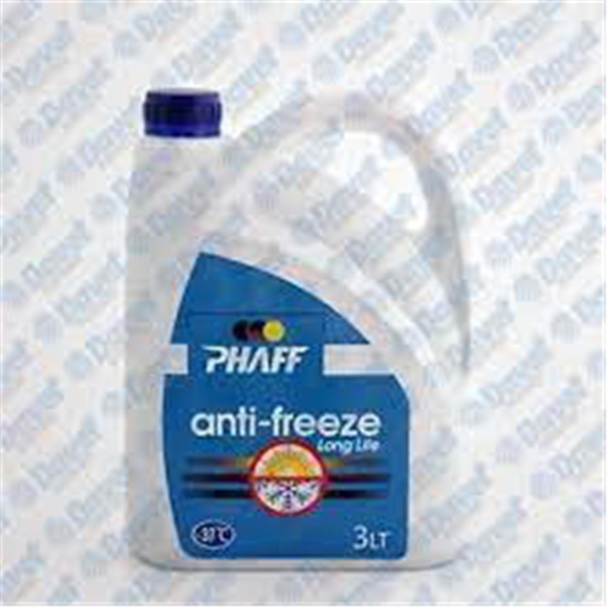 Antifiriz Mavi Organik Phaff 3 Litre -37 Derece