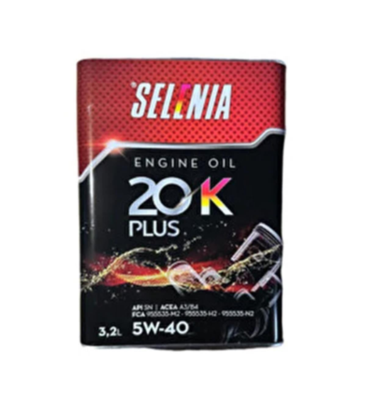 Selenia 20K Plus 5W-40 Motor Yağı (6X3,2 Litre)