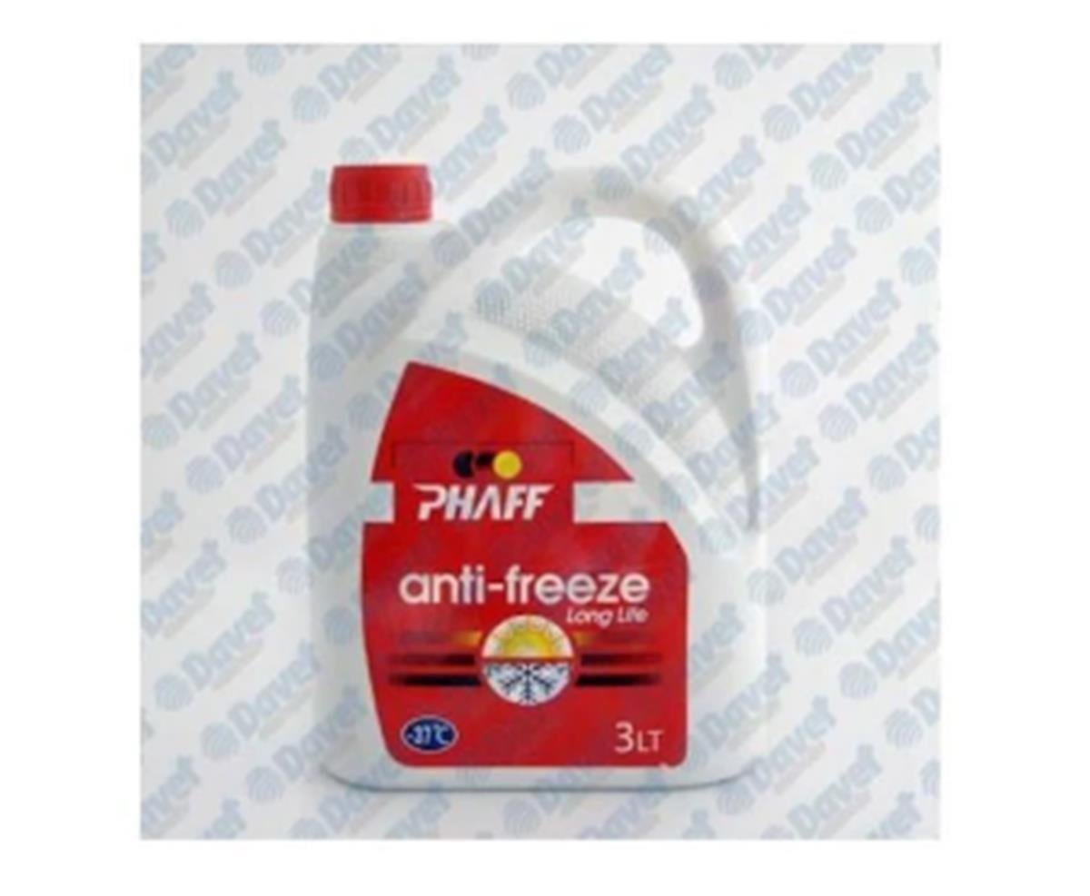 Antifiriz Kırmızı Organik Phaff 3 Litre -37 Derece