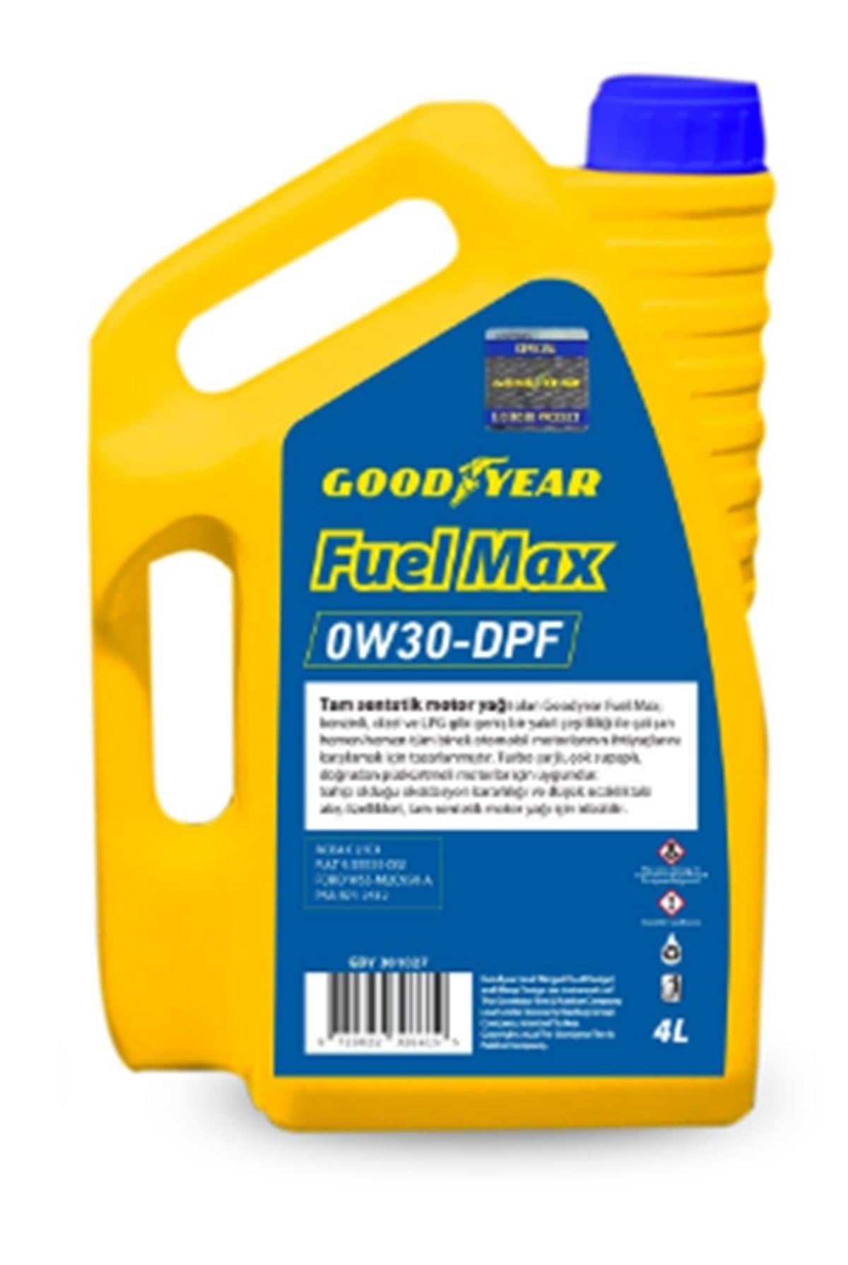 Goodyear Motor Yağı 0W-30 Partiküllü 4 Litre