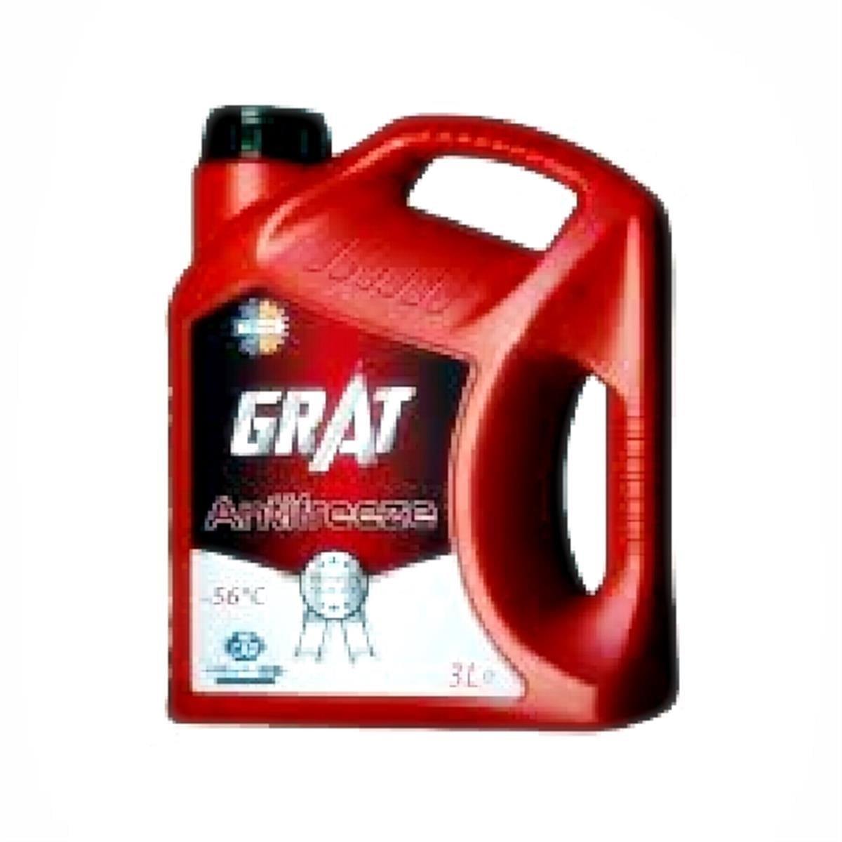 Grat Kırmızı Seri Organik Antifriz Konsantre 3 Litre (-56°C'ye Kadar)