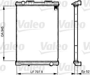 Man F2000 Radyatör Çerçevesiz VALEO