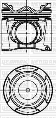 Man Engine TGA18-24-26-32-35 N-1217-1218 Piston Segman Q126.0MM STD YENMAK