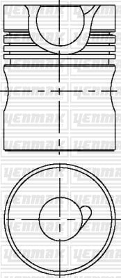 MAN D 2565 HM Piston Segman Q125.0mm STD YENMAK