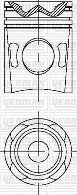 Man D 2066 LF Euro 2/3 Piston Segman Q120.0MM STD YENMAK