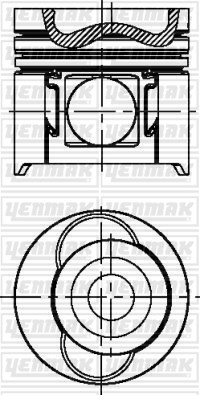 Man D0836 LF02 Euro II Piston Segman Q108.0MM STD YENMAK