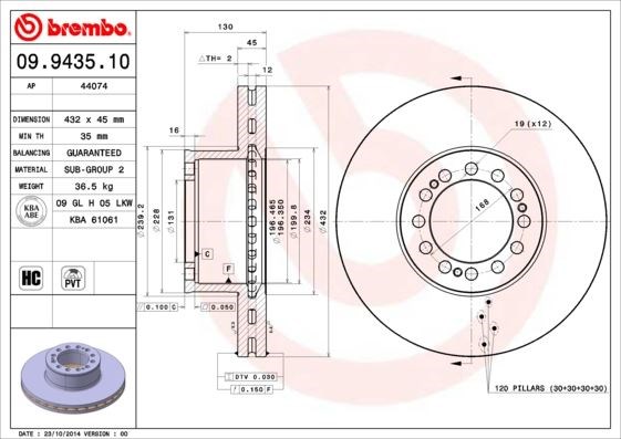 Man E2000 Fren Diski BREMBO