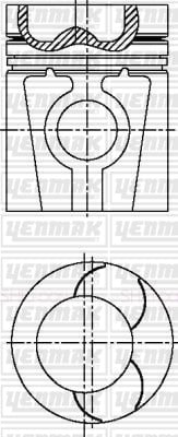 MAN DT 10 UT Piston Segman Q121.0mm STD YENMAK