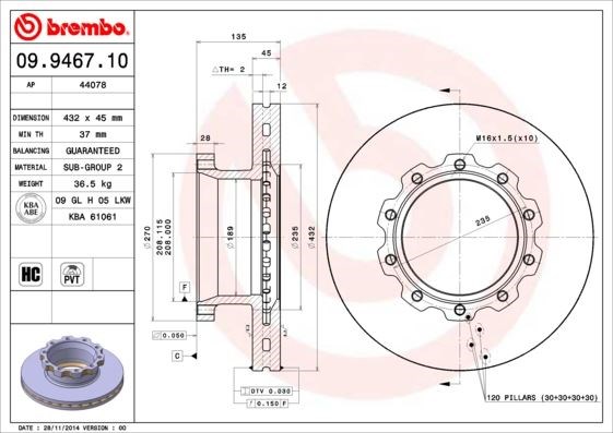 Man E2000 Fren Diski BREMBO
