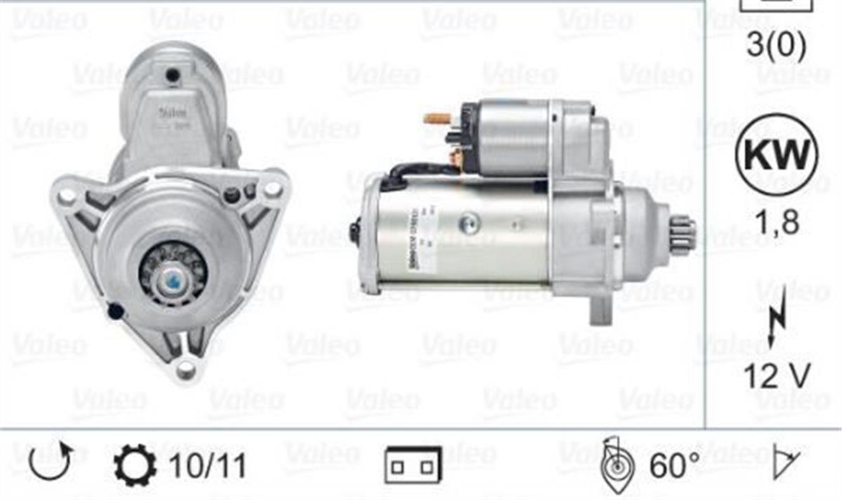 Mars Motoru 12V 10 Dış Vw Transporter T4 1.9-2.4-2.5