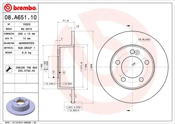 Renault Master 3 Opel Movano B Arka Fren Aynası Tek Teker BREMBO