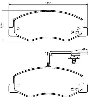 Renault Master III Arka Fren Balatası Çift Teker BREMBO