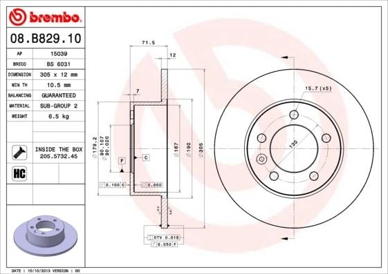 Renault Master 3 Opel Movano B Arka Fren Aynası Tek Teker BREMBO