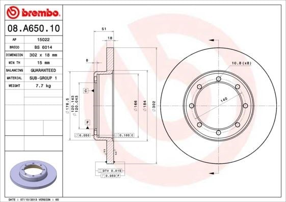 Renault Master 3 Opel Movano B Arka Fren Aynası Çift Teker BREMBO