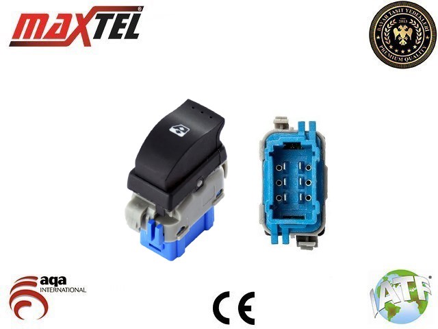 Renault Master 3 Kangoo 3 Opel Movano B Cam Kaldırma Anahtarı Sağ MAXTEL