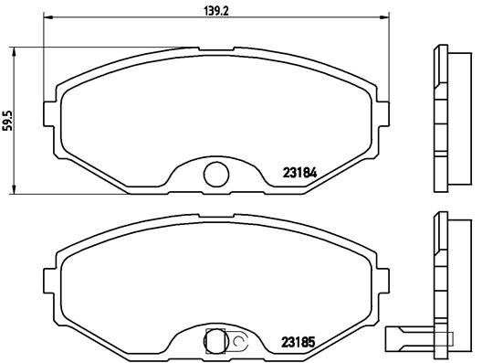 Nissan Maxima Ön Fren Balatası BREMBO