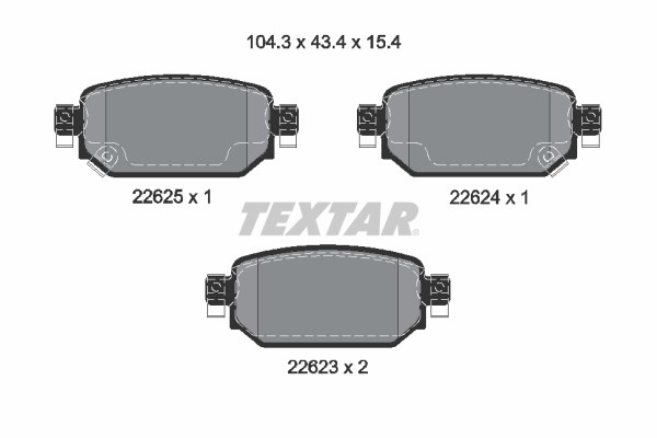 Mazda 3 Arka Fren Balatası TEXTAR
